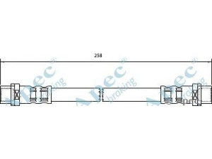 APEC braking HOS4042 stabdžių žarnelė 
 Stabdžių sistema -> Stabdžių žarnelės
9044280435, 9044280635, 2D0611775A