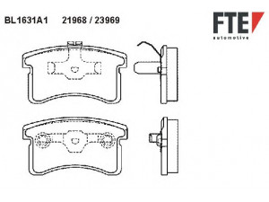 FTE BL1631A1 stabdžių trinkelių rinkinys, diskinis stabdys
04491-87206, 04491-87206-000, 04491-87209