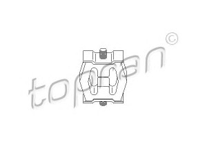 TOPRAN 500 189 laikantysis rėmas, duslintuvas 
 Išmetimo sistema -> Surinkimo dalys -> Atskiros surinkimo dalys -> Gnybtas
1 745 426, 1821 1 745 426