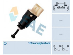 FAE 24903 stabdžių žibinto jungiklis 
 Stabdžių sistema -> Stabdžių žibinto jungiklis
82 00 276 361, 8200276361