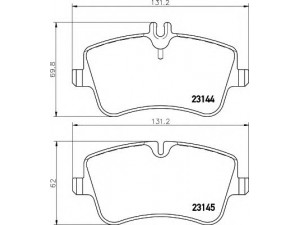 HELLA 8DB 355 018-331 stabdžių trinkelių rinkinys, diskinis stabdys 
 Techninės priežiūros dalys -> Papildomas remontas
0034202620, 0034206020, 0054209620