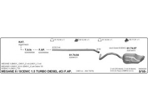 IMASAF 566000264 išmetimo sistema 
 Išmetimo sistema -> Išmetimo sistema, visa