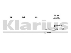 KLARIUS 420076E išmetimo sistema 
 Išmetimo sistema -> Išmetimo sistema, visa