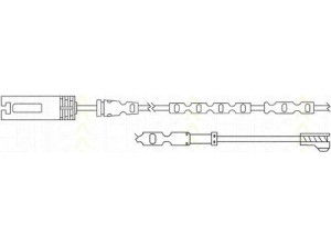 TRISCAN 8115 11046 įspėjimo kontaktas, stabdžių trinkelių susidėvėjimas 
 Stabdžių sistema -> Susidėvėjimo indikatorius, stabdžių trinkelės
34356792564, 34356792565
