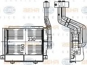 HELLA 8FH 351 000-451 šilumokaitis, salono šildymas 
 Šildymas / vėdinimas -> Šilumokaitis
33D 819 003 B