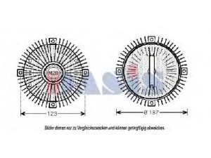 AKS DASIS 128270N sankaba, radiatoriaus ventiliatorius 
 Aušinimo sistema -> Radiatoriaus ventiliatorius
6042000022, A6042000022