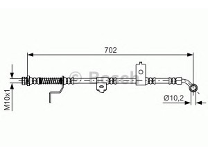 BOSCH 1 987 481 604 stabdžių žarnelė 
 Stabdžių sistema -> Stabdžių žarnelės
58732 39001, 58732 3D000, 58732 39001