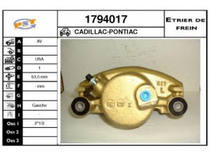 SNRA 1794017 stabdžių apkaba