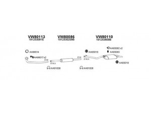 VENEPORTE 800032 išmetimo sistema 
 Išmetimo sistema -> Išmetimo sistema, visa