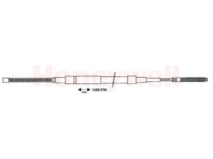BENDIX 432694B trosas, stovėjimo stabdys 
 Stabdžių sistema -> Valdymo svirtys/trosai
6K0609721C
