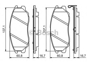 BOSCH 0 986 494 347 stabdžių trinkelių rinkinys, diskinis stabdys 
 Techninės priežiūros dalys -> Papildomas remontas
4813A21100, 58101 3FA00, 58101 H1A80