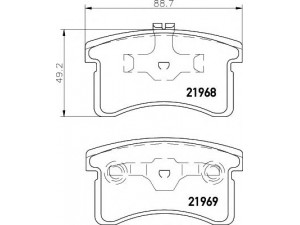 HELLA 8DB 355 016-971 stabdžių trinkelių rinkinys, diskinis stabdys 
 Techninės priežiūros dalys -> Papildomas remontas
0449187206, 0449187206000, 0449187209