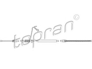 TOPRAN 302 072 trosas, stovėjimo stabdys 
 Stabdžių sistema -> Valdymo svirtys/trosai
4 041 987, 4 077 635, 4 331 042