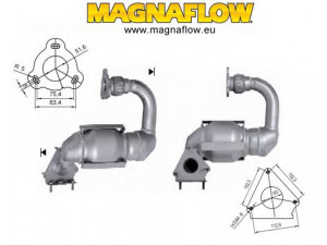 MAGNAFLOW 66305D katalizatoriaus keitiklis 
 Išmetimo sistema -> Katalizatoriaus keitiklis
8200507023, 8200577863, 8200969825