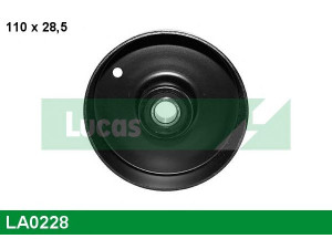 LUCAS ENGINE DRIVE LA0228 kreipiantysis skriemulys, V formos rumbuotas diržas 
 Diržinė pavara -> V formos rumbuotas diržas/komplektas -> Laisvasis/kreipiamasis skriemulys
