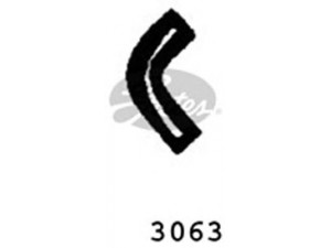 GATES 3063 radiatoriaus žarna 
 Aušinimo sistema -> Žarnelės/vamzdeliai/sujungimai -> Radiatoriaus žarnos
4130926, 4169456