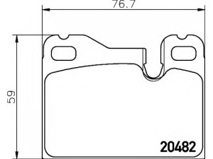 HELLA 8DB 355 007-691 stabdžių trinkelių rinkinys, diskinis stabdys 
 Techninės priežiūros dalys -> Papildomas remontas
477698151B, 477698157, 92835195200