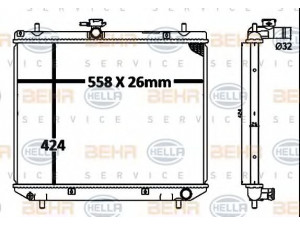 HELLA 8MK 376 792-631 radiatorius, variklio aušinimas
16400-BZ170