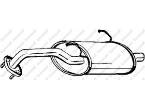 BOSAL 142-701 galinis duslintuvas 
 Išmetimo sistema -> Duslintuvas
17430-87751, 17430-87773