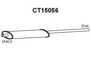 VENEPORTE CT15056 priekinis duslintuvas 
 Išmetimo sistema -> Duslintuvas
95602665