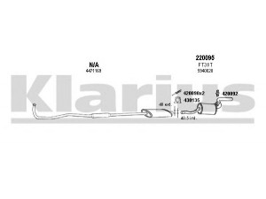 KLARIUS 330286E išmetimo sistema 
 Išmetimo sistema -> Išmetimo sistema, visa