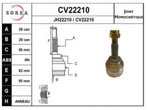 EAI CV22210K jungčių komplektas, kardaninis velenas
TA-02-02