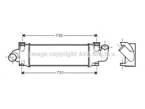 AVA QUALITY COOLING FD4366 tarpinis suslėgto oro aušintuvas, kompresorius