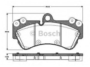 BOSCH 0 986 TB3 074 stabdžių trinkelių rinkinys, diskinis stabdys
7L0 698 151 H