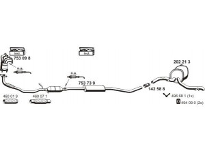 ERNST 010490 išmetimo sistema 
 Išmetimo sistema -> Išmetimo sistema, visa