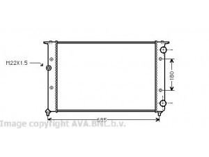 AVA QUALITY COOLING VW2116 radiatorius, variklio aušinimas 
 Aušinimo sistema -> Radiatorius/alyvos aušintuvas -> Radiatorius/dalys
1H0121253AK, 1H0121253C, 1H0121253P