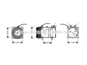 AVA QUALITY COOLING UVK054 kompresorius, oro kondicionierius