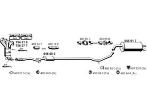 ERNST 220016 išmetimo sistema 
 Išmetimo sistema -> Išmetimo sistema, visa