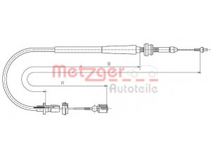 METZGER 10.0862 akceleratoriaus trosas 
 Kuro mišinio formavimas -> Karbiuratorius, sistema -> Valdymo sąsajos/amortizatorius/kameros
1H0 721 555A, 1H0 721 555A, 1H0 721 555J