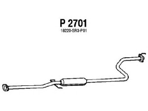 FENNO P2701 vidurinis duslintuvas 
 Išmetimo sistema -> Duslintuvas
18220-SR3J02, 18220-SR3P01, 18220-SR3X02