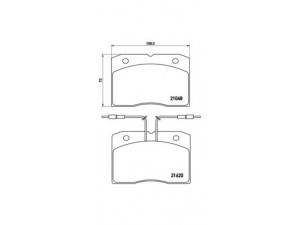 BREMBO P A6 003 stabdžių trinkelių rinkinys, diskinis stabdys 
 Techninės priežiūros dalys -> Papildomas remontas
4432481, 1902292
