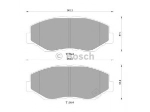 BOSCH 0 986 505 401 stabdžių trinkelių rinkinys, diskinis stabdys 
 Techninės priežiūros dalys -> Papildomas remontas
06450-S9A-A00, 43022-TP6-A00, 45022-S9A-A01