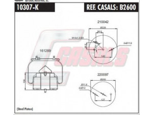 CASALS B2600 dėklas, pneumatinė pakaba
MLF7144, 1440307, 1440860, 470919