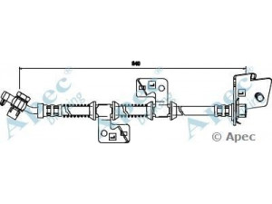 APEC braking HOS3542 stabdžių žarnelė 
 Stabdžių sistema -> Stabdžių žarnelės
ANR3258