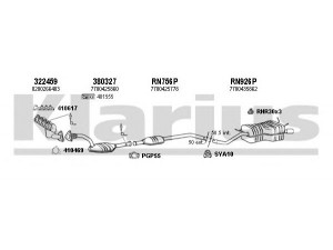 KLARIUS 720976U išmetimo sistema 
 Išmetimo sistema -> Išmetimo sistema, visa