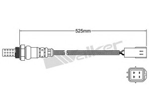 WALKER PRODUCTS 250-24768 lambda jutiklis 
 Variklis -> Variklio elektra
3921023800, 39210 23800