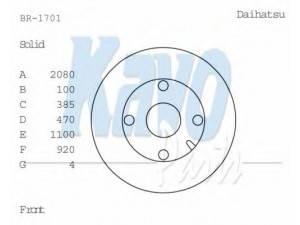KAVO PARTS BR-1701 stabdžių diskas 
 Stabdžių sistema -> Diskinis stabdys -> Stabdžių diskas
4351287702, 4351287702000, 4351287702400
