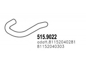 ASSO 515.9022 išleidimo kolektorius
81152040281, 81152040303