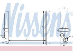 NISSENS 73641 šilumokaitis, salono šildymas 
 Šildymas / vėdinimas -> Šilumokaitis
9171503