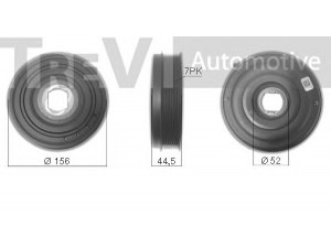 TREVI AUTOMOTIVE PC1262 skriemulys, alkūninis velenas 
 Diržinė pavara -> Dirželio skriemulys
4420381, 93168039