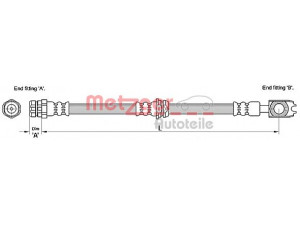 METZGER 4110259 stabdžių žarnelė 
 Stabdžių sistema -> Stabdžių žarnelės
1J0 611 701B, 1J0 611 701C, 1J0 611 701D