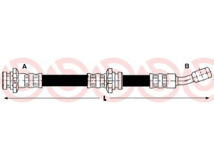 BREMBO T 56 048 stabdžių žarnelė 
 Stabdžių sistema -> Stabdžių žarnelės
462105F006, 462105F010, 24526904603