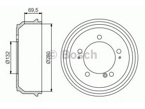 BOSCH 0 986 477 169 stabdžių būgnas 
 Stabdžių sistema -> Būgninis stabdys -> Stabdžių būgnas
4500099, 9160399, 77 00 302 145
