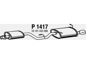 FENNO P1417 galinis duslintuvas 
 Išmetimo sistema -> Duslintuvas
18101433388