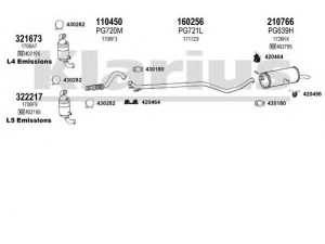 KLARIUS 631196E išmetimo sistema 
 Išmetimo sistema -> Išmetimo sistema, visa