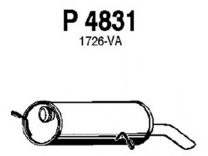 FENNO P4831 galinis duslintuvas 
 Išmetimo sistema -> Duslintuvas
1726-KK, 1726-VA, 1730-N5